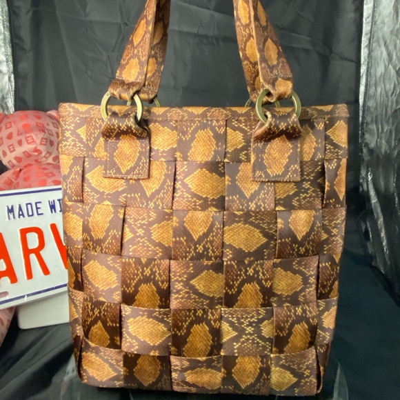 Retired Harveys Python Carriage Ring Tote - Picture 15 of 15